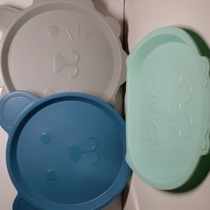 Bundle of 3 kids plates